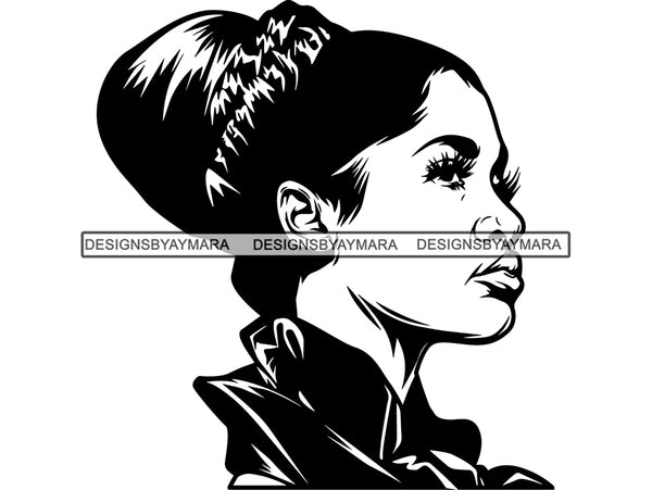 Pretty Woman SVG Nubian Beauty Salon Make Up Fashion Model Queen Diva Classy Lady Princess  .SVG .EPS .PNG Vector Clipart Cricut Circuit Cut Cutting