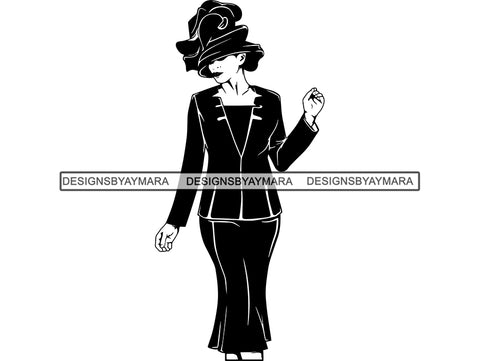 Classy Woman SVG Church Lady Nubian Beauty Salon Make Up Fashion Model Queen Diva Classy Lady Princess  .SVG .EPS .PNG Vector Clipart Cricut Circuit Cut Cutting