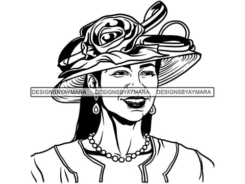 Classy Woman SVG Church Lady Nubian Glamour Fabulous Make Up Fashion Model Queen Diva Classy Lady Princess  .SVG .EPS .PNG Vector Clipart Cricut Circuit Cut Cutting