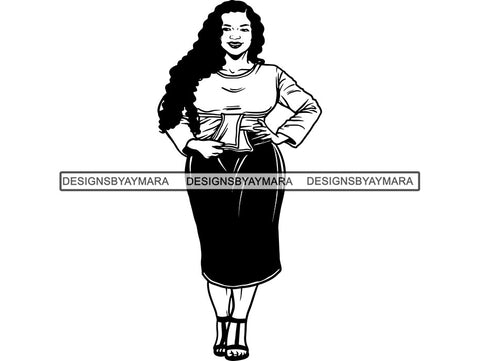 Classy Lady SVG Cut Files For Silhouettes and Cricut
