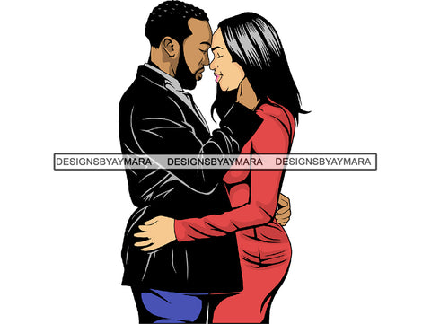 Black Couple Goals SVG  Relationship African Ethnicity Strong Family Falling in Love Happiness Young Adult EPS .PNG Vector Clipart Not For Cutting