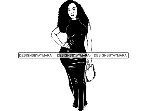 Afro Beautiful Black Woman SVG African American Ethnicity Afro Puffy Hairstyle Beauty Salon Queen Diva Classy Lady  .SVG .EPS .PNG Vector Clipart Digital Cricut Circuit Cut Cutting