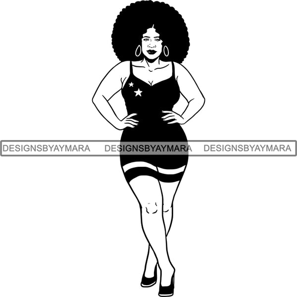 Afro Caribbean Curacao Goddess SVG Cutting Files For Silhouette Cricut and More