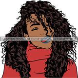 Afro Woman Fashion Diva Glamour .SVG Cutting Files For Silhouette and Cricut and More!