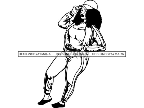 Afro Beautiful Black Woman SVG BBW Big And Bougie African American Ethnicity Queen Diva Classy Lady  .SVG .EPS .PNG Vector Clipart Cricut Circuit Cut Cutting