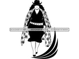 Afro Beautiful Black Woman SVG BBW Big And Bougie Queen Diva Classy Lady  .SVG .EPS .PNG Vector Clipart Silhouette Cricut Circuit Cut Cutting