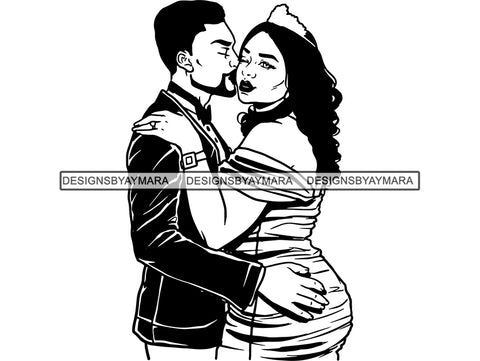 Beautiful Couple Pretty Woman SVG Love Affection Marriage Proposal God Relationship Soulmate Other Half Respect Man Queen Diva Classy Lady  .SVG .EPS .PNG Vector Clipart Cricut Circuit Cut Cutting