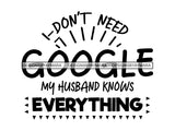 I Don't Need Google SVG Cute Quotes Cut Files For Silhouette and Cricut