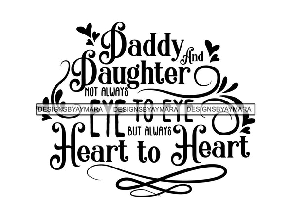 Daddy Daughter SVG Cut Files For Silhouette and Cricut