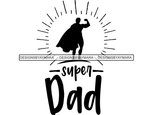 Super Dad SVG Cut Files For Silhouette and Cricut