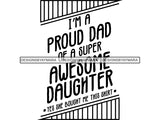 I'm a Proud Dad SVG Cut File For Silhouette Cricut More