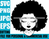 Afro Cute Lili Designs For Commercial And Personal Use Black Girl Woman Nubian Queen Melanin SVG Cutting Files For Silhouette Cricut and More