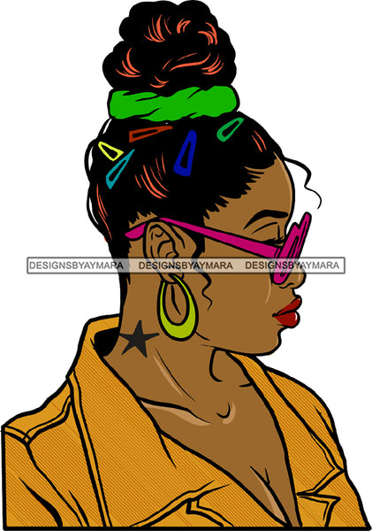 Ghetto Babe Street Girl Funky Girl Woman Face Urban Swag Hip Hop Girl .SVG Cutting Files For Silhouette Cricut and More!