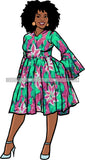 Afro Beautiful Woman Fashion Female Girl Model Dress Goddess Diva Classy Lady .SVG Cut Files For Silhouette Cricut and More!