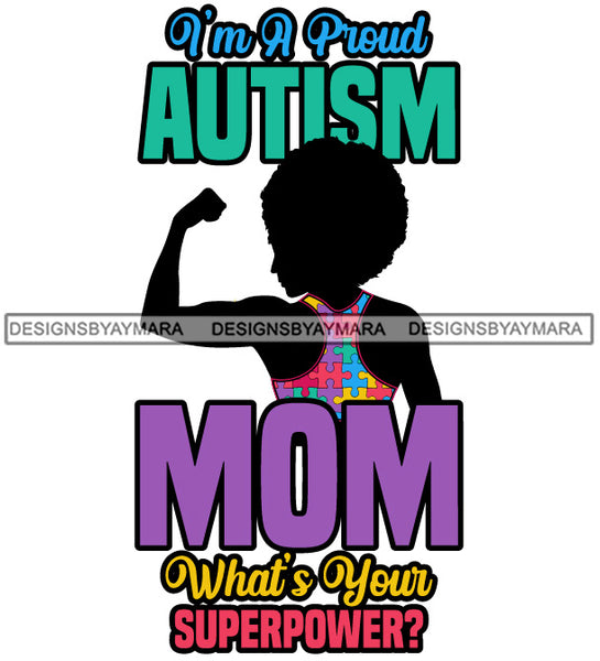 Autism Support Autism Awareness Strong Mom True Love SVG JPG PNG Vector Clipart Cricut Silhouette Cut Cutting