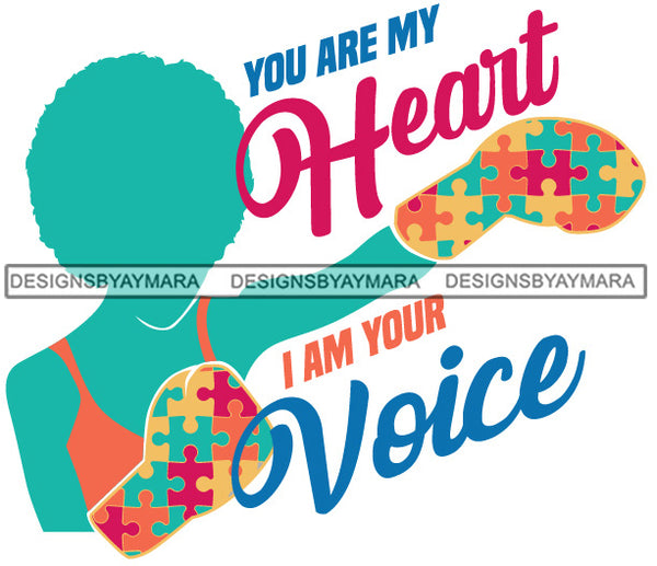 Autism Support Autism Awareness Strong Mom True Love SVG JPG PNG Vector Clipart Cricut Silhouette Cut Cutting