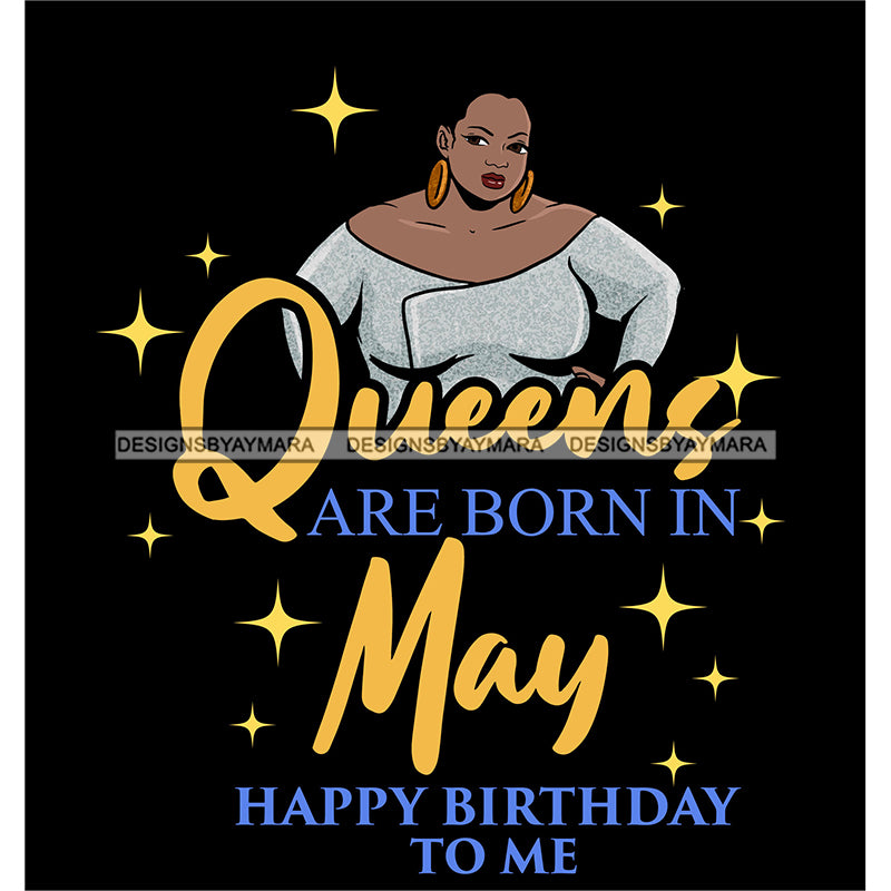 Afro Beauty Thick Woman Queens Are Born In May Birthday Calendar Year ...