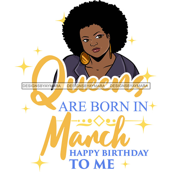 Afro Beauty Thick Woman Queens Are Born In March Birthday Calendar Yea – DesignsByAymara