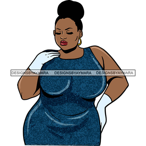 Curvy Woman Plus Size Proud Confident BBW SVG Cutting Files