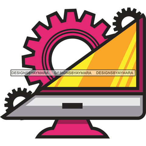 Pink Black Circular Saw Garage Car Service And Repair Shop Repairing Denting Painting Services SVG JPG PNG Vector Clipart Cricut Silhouette Cut Cutting