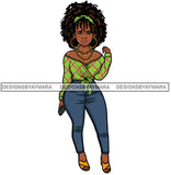 Afro Lola Fashion Model Beauty Stylish Trendy Girl Glamour Vogue .SVG Clipart Vector Cutting Files For Silhouette Cricut and More!