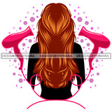Beauty Salon Logo Hair Fashion Professional Beautiful Care Girl Hairdresser Cutting Files For Silhouette Cricut and More!