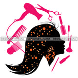 Beauty Salon Logo Hair Fashion Professional Beautiful Care Girl Hairdresser Cutting Files For Silhouette Cricut and More!