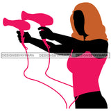 Beauty Salon Logo Hair Fashion Professional Beautiful Care Girl Hairdresser Cutting Files For Silhouette Cricut and More!