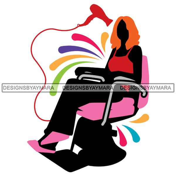 Beauty Salon Logo Hair Fashion Professional Beautiful Care Girl Hairdresser Cutting Files For Silhouette Cricut and More!