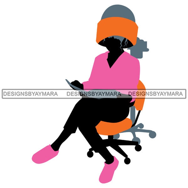 Beauty Salon Logo Hair Fashion Professional Beautiful Care Girl Hairdresser Cutting Files For Silhouette Cricut and More!