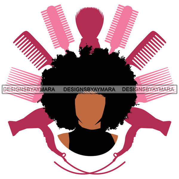 Beauty Salon Logo Hair Fashion Professional Beautiful Care Girl Hairdresser Cutting Files For Silhouette Cricut and More!