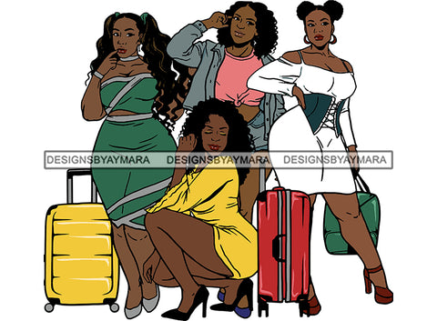 Best Friends Getaway Vacation Mood Pretty Woman Fashion .SVG Cutting Files For Silhouette and Cricut and More!
