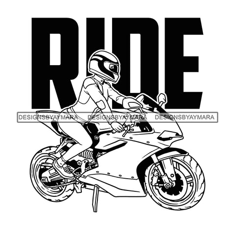 Motorcycle Quotes Save A Life Watch For Motorcycle Biker Bikes Man Riding SVG PNG JPG Cut Files For Silhouette Cricut and More!