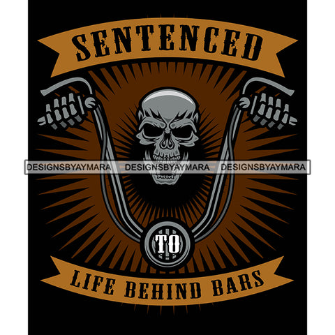 Motorcycle Biker Life Quote Speed Adventure Competitive Sport Black Background SVG JPG PNG Vector Clipart Cricut Silhouette Cut Cutting