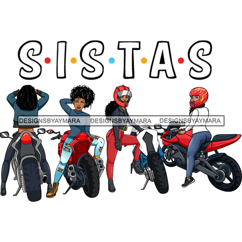 Sistas Biker Girls Best Friends Chick Motorcycle Woman Riding Sport Bike Gear Helmet Protection Speed Angel Two Wheels JPG PNG Clipart Cricut Silhouette Cut Cutting