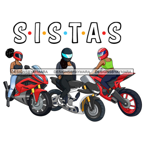 Sistas Biker Girls Best Friends Chick Motorcycle Woman Riding Sport Bike Gear Helmet Protection Speed Angel Two Wheels JPG PNG Clipart Cricut Silhouette Cut Cutting