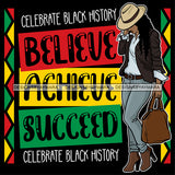 I'm Black History Month Quotes Proud Roots African American Culture Celebration Melanin Pride SVG Clipart Vector Designs Cutting Files For Circuit Silhouette Cricut and More!