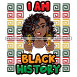 I'm Black History Month Quotes Proud Roots African American Culture Celebration Melanin Pride SVG Clipart Vector Designs Cutting Files For Circuit Silhouette Cricut and More!