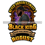 Sexy Afro Man Profile King August Birthday Glasses Backward Baseball Cap Fashion Style SVG JPG PNG Vector Clipart Cricut Silhouette Cut Cutting