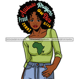 Attitude Goddess Diva Black Big Afro Color With Words Africa SVG JPG PNG Vector Clipart Cricut Silhouette Cut Cutting