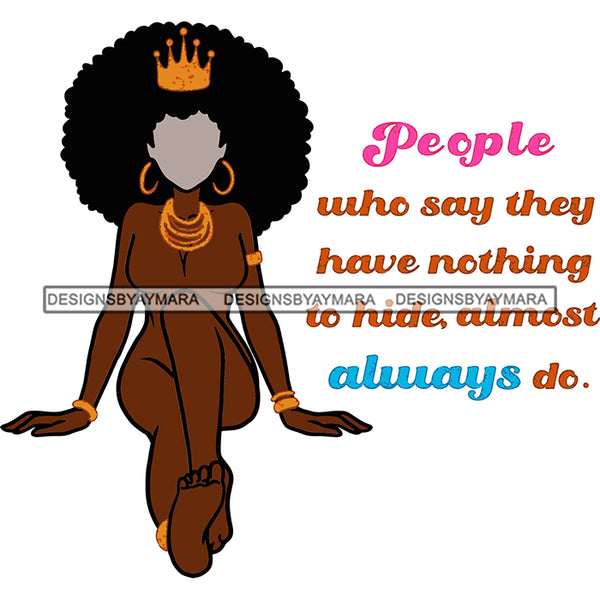 Black Queen Crowned In Color  SVG JPG PNG Vector Clipart Cricut Silhouette Cut Cutting