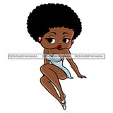 Afro Cute Sexy Betty Sensual Short Dress Curvy Boss Lady Big Eyes Queen Melanin Curly Afro Hair Style SVG PNG JPG Cutting Files For Silhouette Cricut More