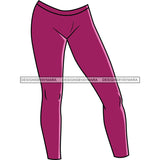 Leggings Burgundy Color Cute Casual Clothes Modern Trendy Fashion Style SVG JPG PNG Vector Clipart Cricut Silhouette Cut Cutting