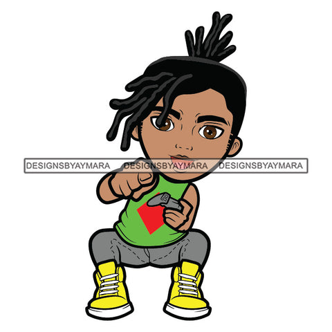 Teenager Boy Playing Video Game Having Fun Player Happy Excited Illustration SVG JPG PNG Vector Clipart Cricut Silhouette Cut Cutting