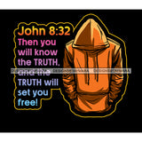 John 8:32 Brake The Chain Life God Quotes SVG PNG JPG Cut Files For Silhouette Cricut and More!