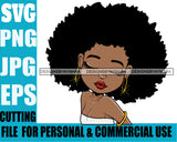 Afro Cute Lili Woman Afro Puff Hairstyle Blowing Kisses Black Girl Magic Melanin Popping Hipster Girl SVG JPG PNG Layered Cutting Files For Silhouette Cricut and More