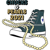 Chucks and Pearls 2021 Inauguration Designs Woman Power Vice President Kamala Harris SVG Cutting Files For Silhouette Cricut and More