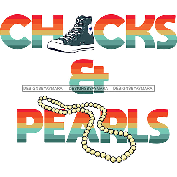 Chucks and Pearls 2021 Inauguration Designs Woman Power Vice President Kamala Harris SVG Cutting Files For Silhouette Cricut and More