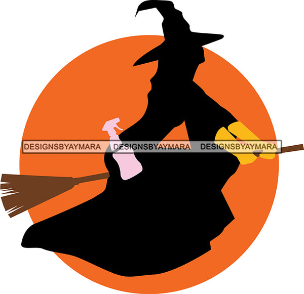 Cleaning Service Company Logo Woman Housekeeping Worker Housekeeper Maid SVG Cut File For Silhouette and Cricut