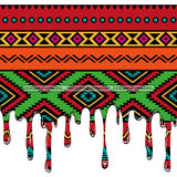 Aztec Print Dripping Aztec Pattern  JPG PNG  Clipart Cricut Silhouette Cut Cutting